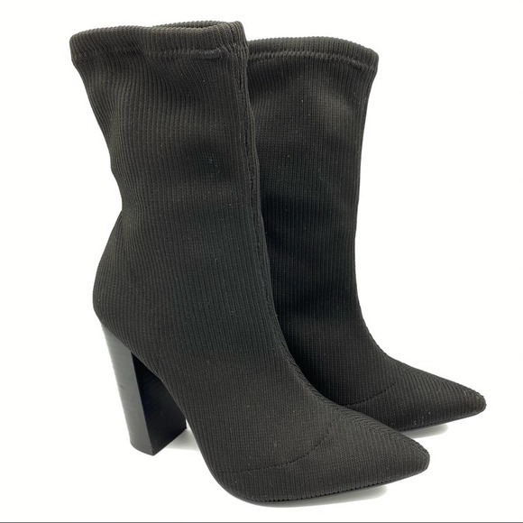 Steve Madden Shoes - Steve Madden Black Siena Sock Boots Pointed Toe